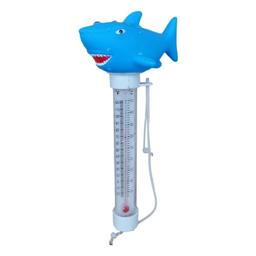 Sirseon Schwimmendes Pool-Temperaturmessgerät, schwimmendes Cartoon-Pool-Thermoskop - Bojen-Pool-Temperaturmesser | Großes, einfach und genau ablesbares Wassertemperaturmessgerät für Spas und Aquarien von Sirseon
