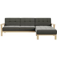 sit&more Ecksofa "Billund L-Form", Armlehnen aus Buchenholz in natur, verschiedene Bezüge und Farben von Sit&More