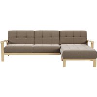 sit&more Ecksofa "Billund L-Form", Armlehnen aus Buchenholz in natur, verschiedene Bezüge und Farben von Sit&More