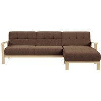 sit&more Ecksofa "Billund L-Form", Armlehnen aus Buchenholz in natur, verschiedene Bezüge und Farben von Sit&More