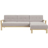 sit&more Ecksofa "Billund L-Form", Armlehnen aus Buchenholz in natur, verschiedene Bezüge und Farben von Sit&More