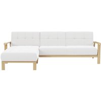 sit&more Ecksofa "Billund L-Form", Armlehnen aus Buchenholz in natur, verschiedene Bezüge und Farben von Sit&More