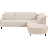 sit&more Ecksofa "Blues L-Form", wahlweise mit Klapptisch und USB von Sit&More