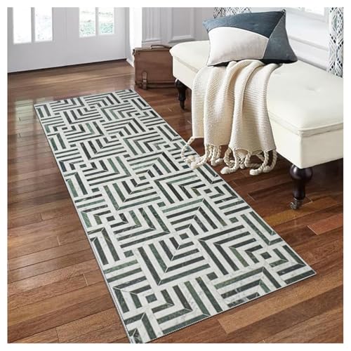Siunwdiy Teppich Läufer Flur Lang Grün 140x440cm rutschfest Waschbar Küchenteppich Korridor Teppichläufer Modern Design Polyester Meterware Anpassbar für Wohnzimmer Schlafzimmer Küche Flurläufer Siunwdiy Teppich Läufer Flur Lang Grün 140x440cm rutschfest Waschbar Küchenteppich Korridor Teppichläufer Modern Design Polyester Meterware Anpassbar für Wohnzimmer Schlafzimmer Küche Flurläufer von Siunwdiy