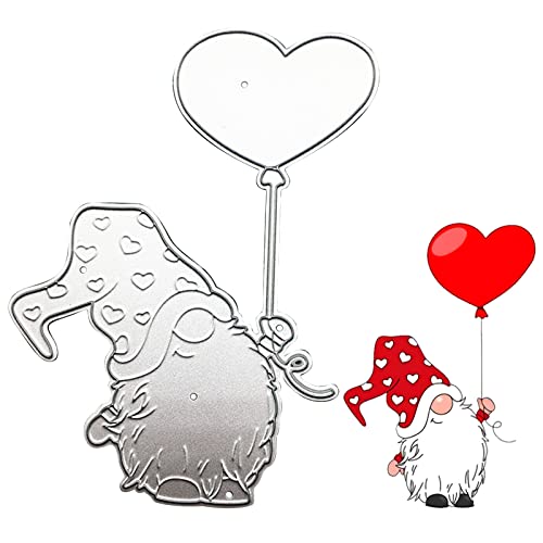 Weihnachtsdeko Ballon Gnome Stanzschablone Weihnachtsmann stanzschablonen Weihnachten Scrapbooking Prägeschablonen Metall Stanzformen Schneiden Cutting Dies für DIY Album Scrapbooking Karten Deko von Skeadex