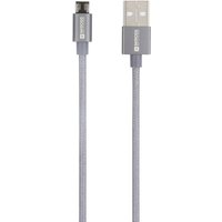 Skross - USB-Kabel usb 2.0 usb-a Stecker 1.20 m Space Grau Rund, Flexibel, Stoff-Ummantelung SKCA0010A von Skross