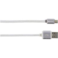 Skross USB-Kabel USB 2.0 USB-A Stecker, USB-Micro-B Stecker 1.00m Silber 2700240 von Skross