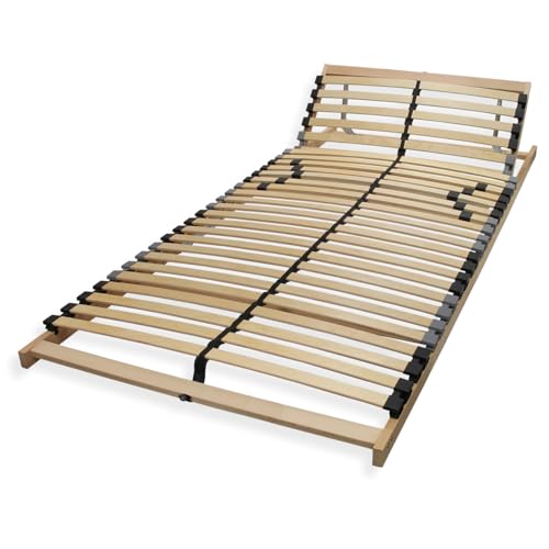 Sleepneo Lattenrost 80x200, Kopfteil verstellbar, Ergonomischer 7 Zonen Lattenrost, Buchenholz, 28 Latten, Lattenrost Selbstmontage, hohe Traglast bis 150Kg von Sleepneo