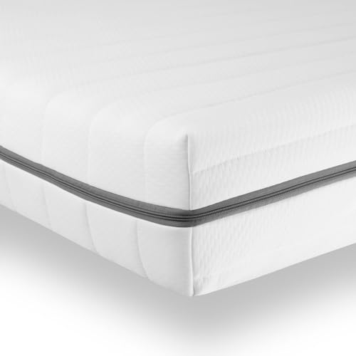 Sleepneo Matratze 70x200 - Ergonomische Kaltschaummatratze - 7 Zonen Matratze - 2in1 Matratzen Härtegrad - Matratze H2 H3 - Bequem, atmungsaktiv - Waschbarer Bezug - Höhe ca. 15 cm von Sleepneo