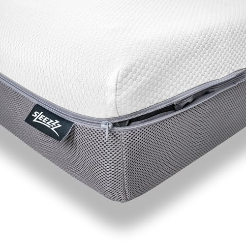 Sleezzz Premium Matratze Viscoschaum, Höhe 20 cm, Härtegrad H2/H3, mit Wendegriffen (120 x 200 cm) von Sleezzz