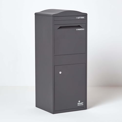 SMART PARCEL BOX Paketbox draussen, Standbriefkasten mit Paketfach, Paketbriefkasten XXL, große Postbox für Pakete Outdoor, Paketkasten groß mit Bogendach rostfrei, verzinkter Stahl, grau SMART PARCEL BOX Paketbox draussen, Standbriefkasten mit Paketfach, Paketbriefkasten XXL, große Postbox für Pakete Outdoor, Paketkasten groß mit Bogendach rostfrei, verzinkter Stahl, grau von Smart Parcel Box