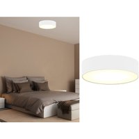 Deckenlampe mit led, Stoff weiß/satinierte Abdeckung, ø 30 cm, ceiling dream von Smartwares