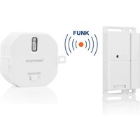 SmartHome Funk Abluftsteuerung: Funk-Einbauschalter + Fenster Magnetkontakt von Smartwares