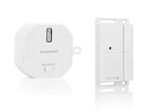 Smartwares Funk Abluftsteuerung für Dunstabzugshauben: Funk-Einbauschalter + Fenster Magnetkontakt von Smartwares