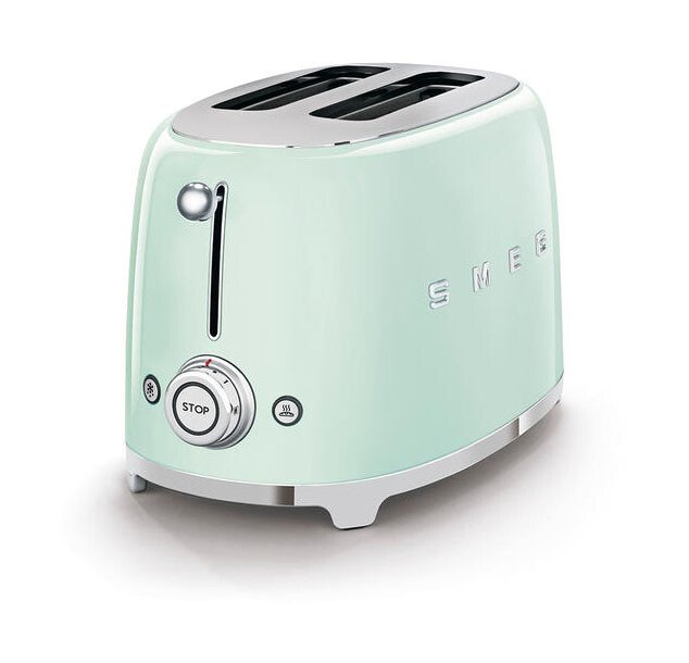 Smeg 2-Schlitz-Toaster TSF01 31x19x20 cm 950 W 50's Style pastellgrün von Smeg