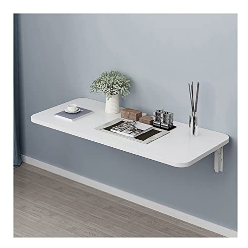 SnamicE Wandtisch Klappbarer Wandtisch, Wandmontierter Werkbank-Laubtisch, Wandmontierter Computertisch Für Küche Und Schlafzimmer Mit Metallständer, (Größe: 60x40cm/23.62x15.74in) (6 von SnamicE