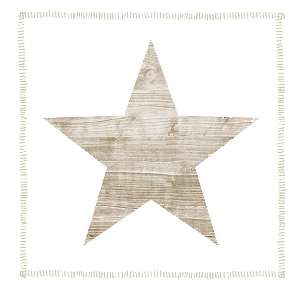 Sniff Papierserviette Star Fashion Taupe 20 Stück von Sniff