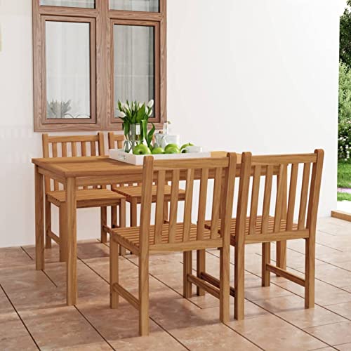 Snsowed 5-TLG. Garten-Essgruppe Massivholz Teak, Esstisch Mit Stühlen Set, Gartenmöbel Sitzgruppe, Balkon Möbel, Gartenlounge Set, Terrassenmöbel, Balkonmöbel Set - 3059933 Snsowed 5-TLG. Garten-Essgruppe Massivholz Teak, Esstisch Mit Stühlen Set, Gartenmöbel Sitzgruppe, Balkon Möbel, Gartenlounge Set, Terrassenmöbel, Balkonmöbel Set - 3059933 von Snsowed