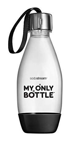 SodaStream Kunststoffflasche My Only Botte 0,5L, spülmaschinengeeignet, schwarz, 1er-Pack, Kunststoff, 21 cm hoch von SodaStream