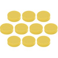 Magnetoplan Ergo-Magnete, medium, Goldgelb, Pack a 10 Stück von Soennecken