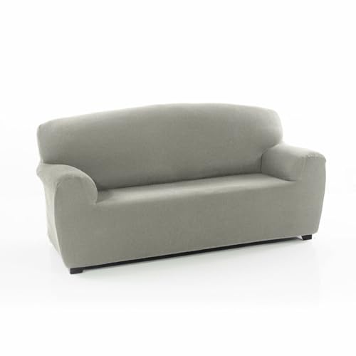 Sofakover® Sofabezug, super elastisch, für 3-Sitzer-Sofas, atmungsaktiv, bequem und langlebig, Sofaüberwurf, einfach anzubringen, Maße 180-220 cm, Hellgrau von Sofakover