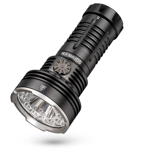 Sofirn IF30 Extrem Hell Led Taschenlampe,USB C Taschenlampe 12000 Lumen Aufladbar Led Taschenlampe Outdoor Multifunktional Taschenlampe mit 3 Lichtmodi für Camping Wandern Notfälle von Sofirn