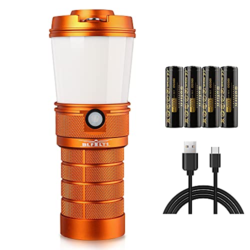 Sofirn Nue LT1 Aufladbar Led Lanterne 800 Lumen, Orange Camping Taschenlampe mit Samsung LH351D LEDs 2700K bis 5000K 90 CRI mit USB-C Ladefunktion und Powerbank Funktion von Sofirn