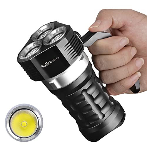 Tauchen Taschenlampe 10000 Lumen, Sofirn SD01 Pro Scuba Led Taschenlampe Tauchlampe mit XHP50.2 LED 4 Helligkeitsmodi Unterwasser 100 Meter wasserdicht mit magnetischem Kontrollschalter von Sofirn