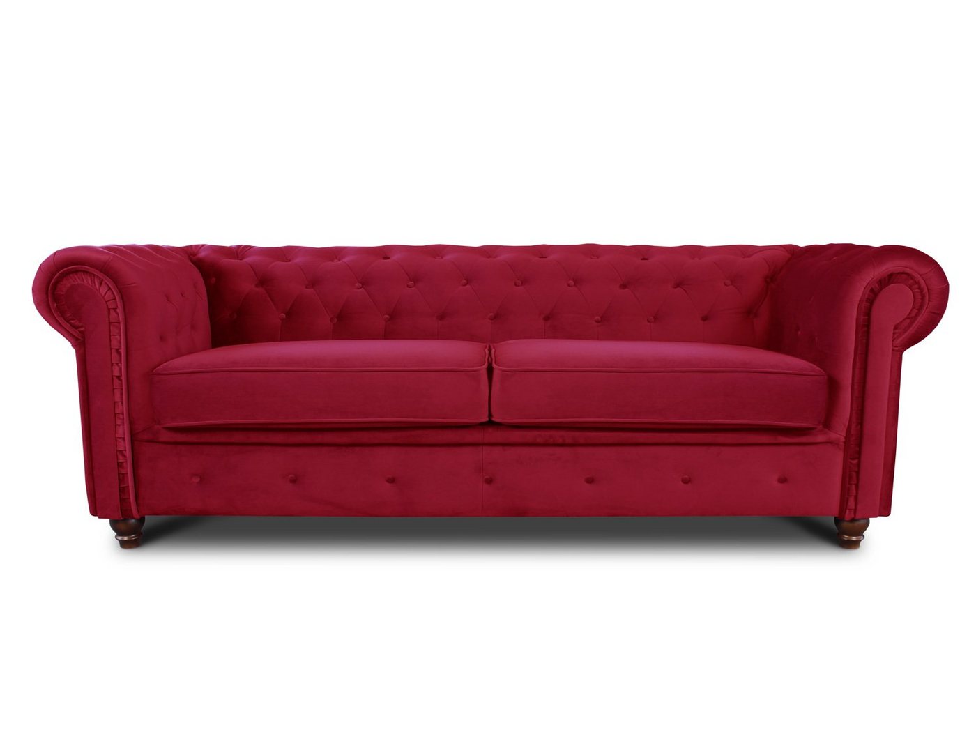 Sofnet Sofa Asti 3, Chesterfield Sofa 3-er, Sofagarnitur, Glamour Couch von Sofnet