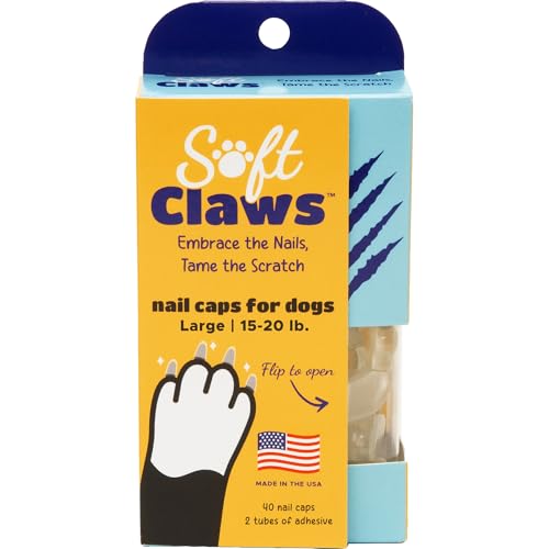 Soft Claws weiche Krallen Hunde und Katzen Nail Caps Take Home Kit, große, Natur von Soft Claws