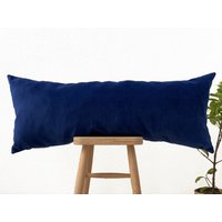 Navy Blue Lumbar Kissenbezug 14x36, Body 12x20, 30 Verschiedene Farbvarianten, | Nur Bezug von SoftHomeTextile