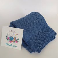 Baby-Decke. Selbstgemachte Gestrickte Babydecke. Baby-Dusche-Geschenk. Mama Wird Geschenk. Geschenk Für Baby Jungen von SoftKnitCloud