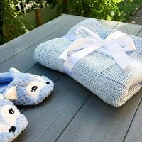 Baby-Dusche-Geschenk. Kinderdecke Für Neugeborene. Hand Gestrickte Weiche Babydecke. Gemachte Decke. Babydecke Aus Baumwolle von SoftKnitCloud