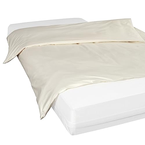 Softsan Bettdecken Encasing aus Bio Baumwolle | Anti Milben Schutzbezug | Weltneuheit | Viele Größen (155 x 200 cm) von Softsan