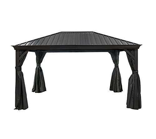 Sojag Aluminium Pavillon Marsala 1014 inkl. Moskitonetz | Anthrazit | 298x423x278 cm von Sojag