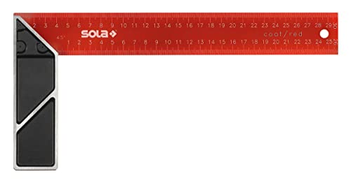 Sola 56014301 Schreinerwinkel "SRC 350" rot beschichtet in schwarz von Sola