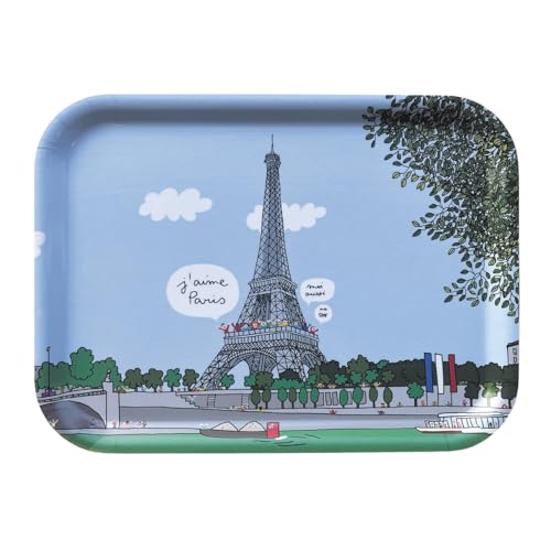 Soledad Eiffelturm – Tablett aus Holz – Kleiner Tag Paris – 20 x 27 cm von Soledad