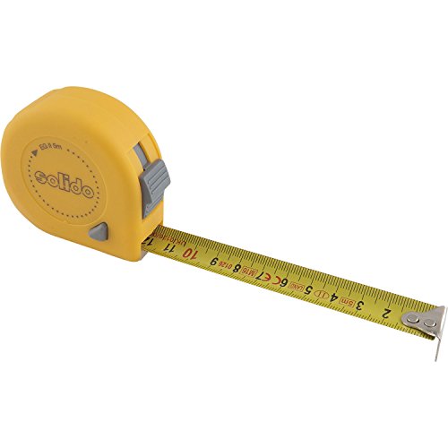 SOLIDO Roll-Maßband | Rollmeter | Bandmaß | Länge: 5m | mit Quick-Arretierung von Solido
