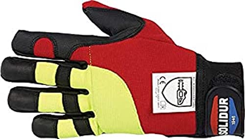 Solidur GA04 - Handschuhe für Kettensägen En381 - 7 Klasse 1 Design A - Beide Hände - Außergewöhnlicher Komfort und Schutz - Größe T7 von Solidur