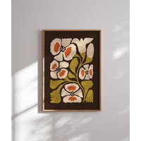 Schönes 70Er Jahre Blumen Poster, Matisse Kunstdruck, Wandkunst, Funky Retro Blumendruck, Dekor, Groovy Wandkunst von SomaPrintsArt