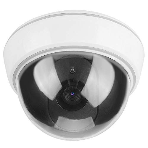 Dome Simulationskamera Dummy gefälschter Überwachungskamera Alarm Blinkendes LED Licht - Für den Innen und Außenbereich, für Heim und Geschäft von Sonew
