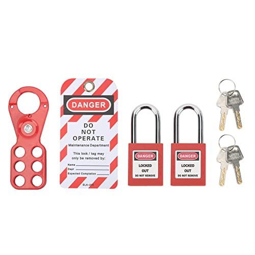 Lockout-Tagout-Kit, Lockout-Tagout-Schlösser-Set, Elektrisches Lockout-Tagout-Kit, Sicherheitsvorhängeschlösser, mit Sicherheitsbügel-Vorhängeschloss,(1,5 Zoll/38 mm Bügel) von Sonew