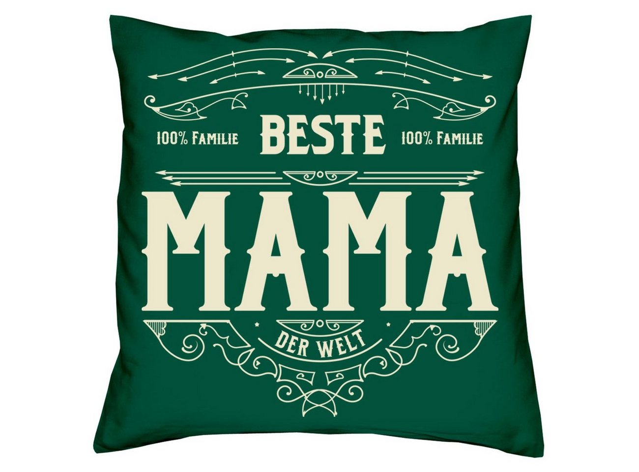 Dekokissen Kissen Beste Mama & Urkunde, Geschenke Weihnachten Geburtstag Muttertag von Soreso®