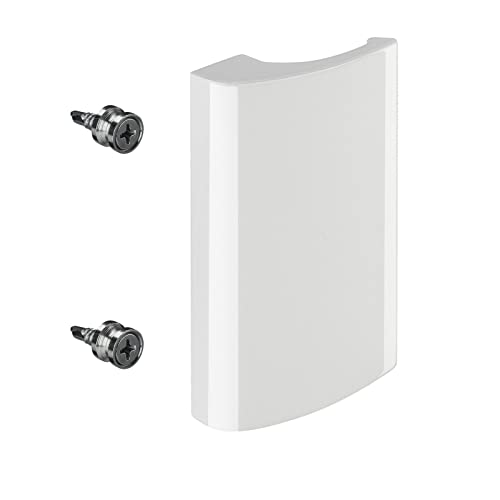 SOTECH Aluminium Terassentürgriff Verdeckte Verschraubung (82 x 52,5 x 20 mm, BA 48 mm) weiß Balkontürgriff Türgriff von SOTECH