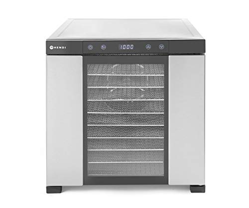 SousVideTools [SVT-12006] Dörrautomat Hendi mit 10 Etagen, aus Edelstahl, Display mit Timer und Thermostatkontrolle, Industrie-Dörrautomat, ideal zum Dörren von Obst, Fleisch von Sous Vide Tools