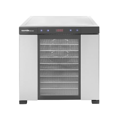 SousVideTools [SVT-12006] Dörrautomat Hendi mit 10 Etagen, aus Edelstahl, Display mit Timer und Thermostatkontrolle, Industrie-Dörrautomat, ideal zum Dörren von Obst, Fleisch von Sous Vide Tools