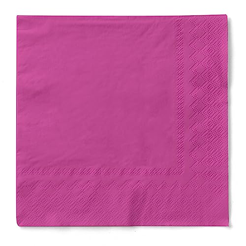 Cocktail-Servietten aus Tissue 3-lagig, vielfältig einsetzbar und kombinierbar, 24 x 24 cm, 150 Stück (Violett) von Sovie HORECA