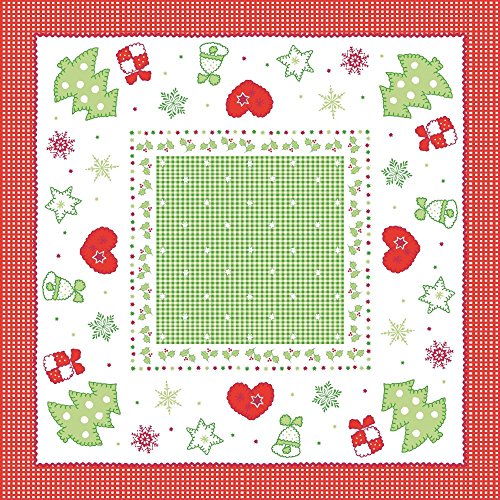 Sovie HORECA Airlaid Tischdecke Christmas | Einmal-Mitteldecke 80x80 cm stoffähnlich | edle Tischdeko Weihnachten Advent | 20 Stück von Sovie HORECA