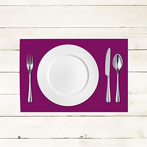 Sovie HORECA Linclass® Airlaid Tischset 40 x 30 cm | stoffähnliches Platzset | Einweg-Platzdeckchen für Events | Platzmatten für edle Tischdeko | 100 Stück | Aubergine-Lila von Sovie HORECA