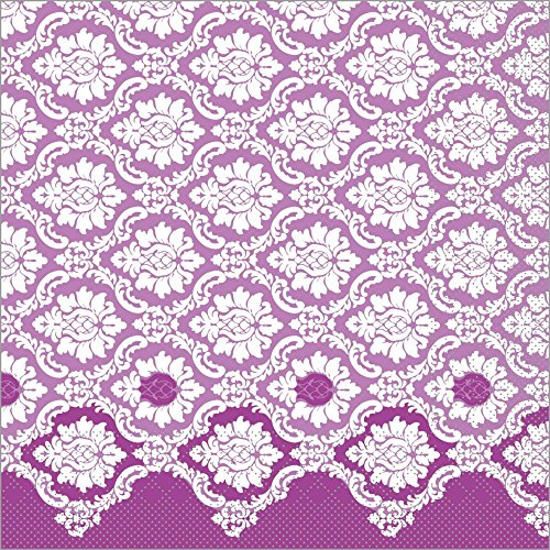 Sovie HORECA Serviette Mandy | Tissue-Servietten 40x40 cm | saugstarke und hochwertige Einweg-Servietten | ideal für Hochzeit & Feiern | 100 Stück | Aubergine von Sovie HORECA